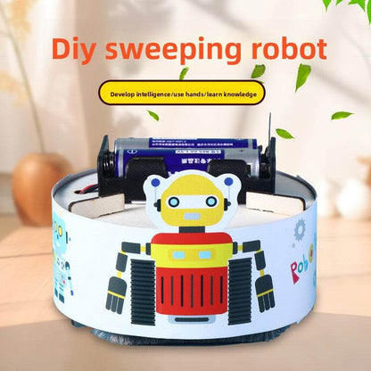 A small handmade robot vacuum cleaner made by technology - Price Value Store