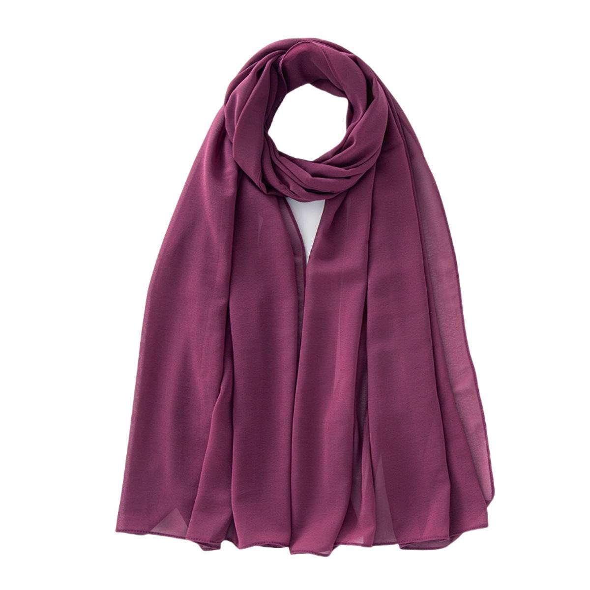 Monochrome Pearl Chiffon Bubble Scarf - Price Value Store