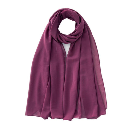 Monochrome Pearl Chiffon Bubble Scarf - Price Value Store