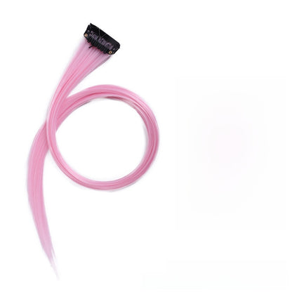 Colorful Hair Extension Piece High Temperature Silk