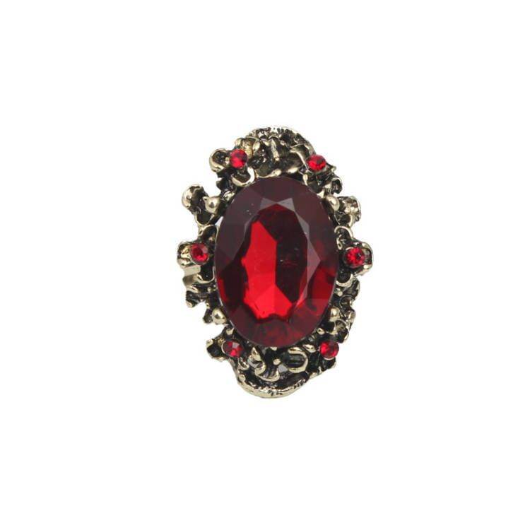 Retro Adjustable Crystal Stone Ring for Women - Vintage Geometric Jewelry - Price Value Store