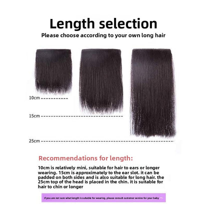 Wig women's full real hair pad hair piece