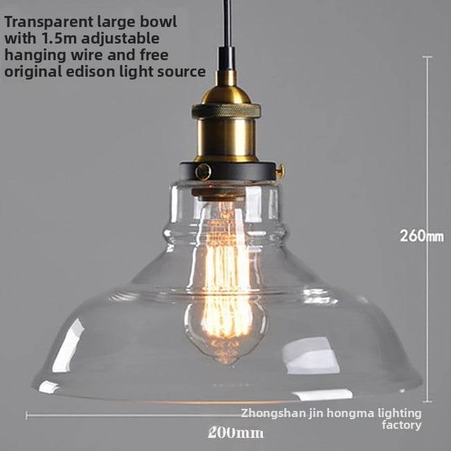 Creative retro glass chandelier - Price Value Store
