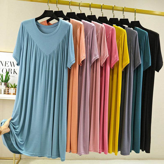 Modal Summer Nightdress Loose Fit Casual Dress for Women - Price Value Store