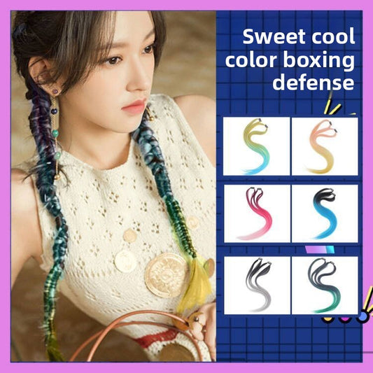 One-piece invisible braided hair rope