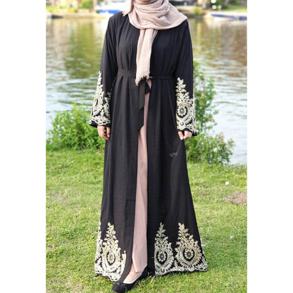 Lace fitted robe - Price Value Store