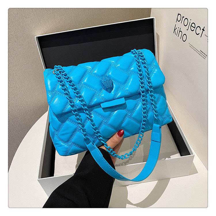 New fashion Chanel style handbag popular simple PU shoulder messenger bag daily versatile rhombus women's bag wholesale - Price Value Store