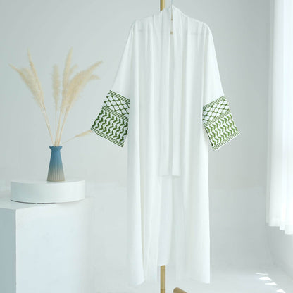 Embroidered tassel cardigan robe - Price Value Store