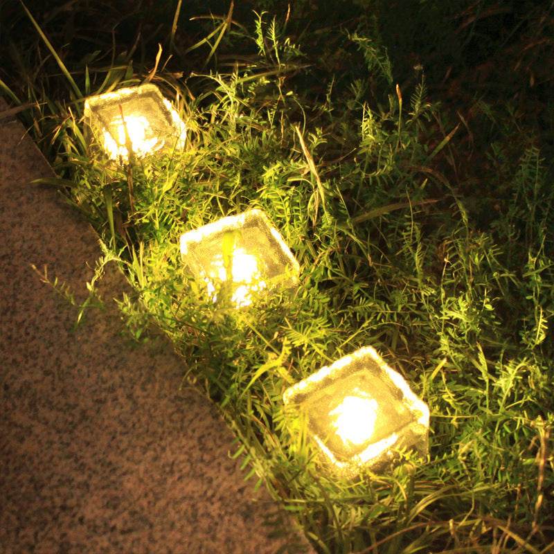 Solar-Powered Outdoor Ice Brick Lamp - Price Value Store