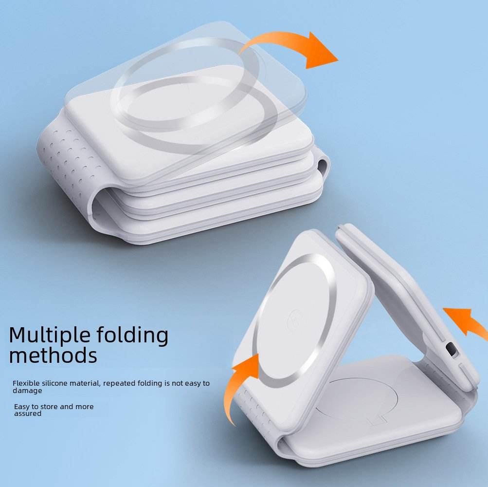 Foldable 3-in-1 Magnetic Wireless Charger - Price Value Store