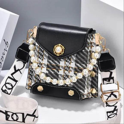 Elegant Pearl Chain Crossbody Bag ? Cute Princess-Inspired Phone Purse for Women - Price Value Store
