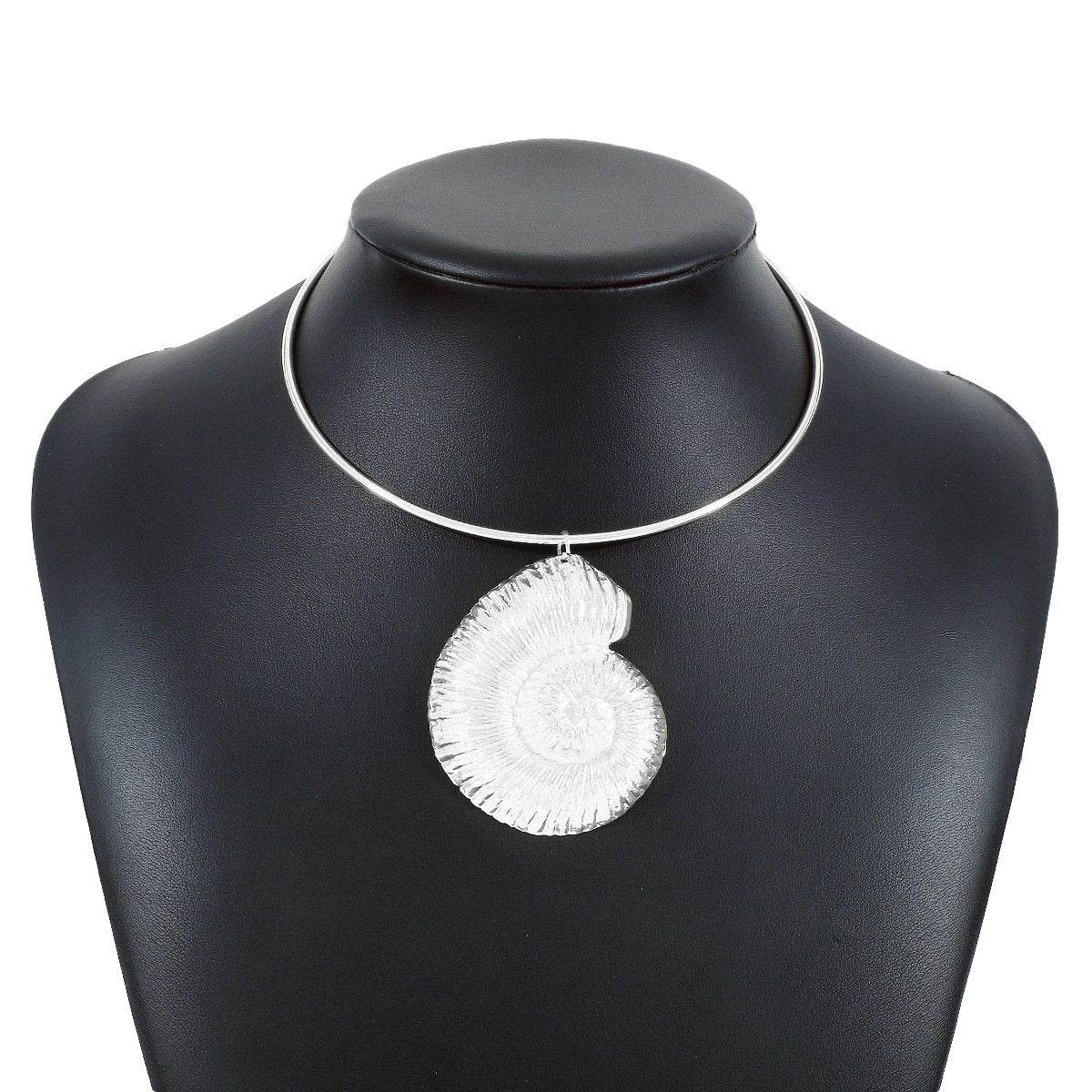 Personalized conch and starfish pendant necklace earrings - Price Value Store