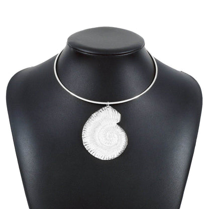 Personalized conch and starfish pendant necklace earrings - Price Value Store