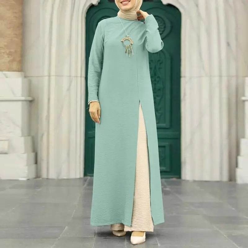 Silk long-sleeved robe - Price Value Store