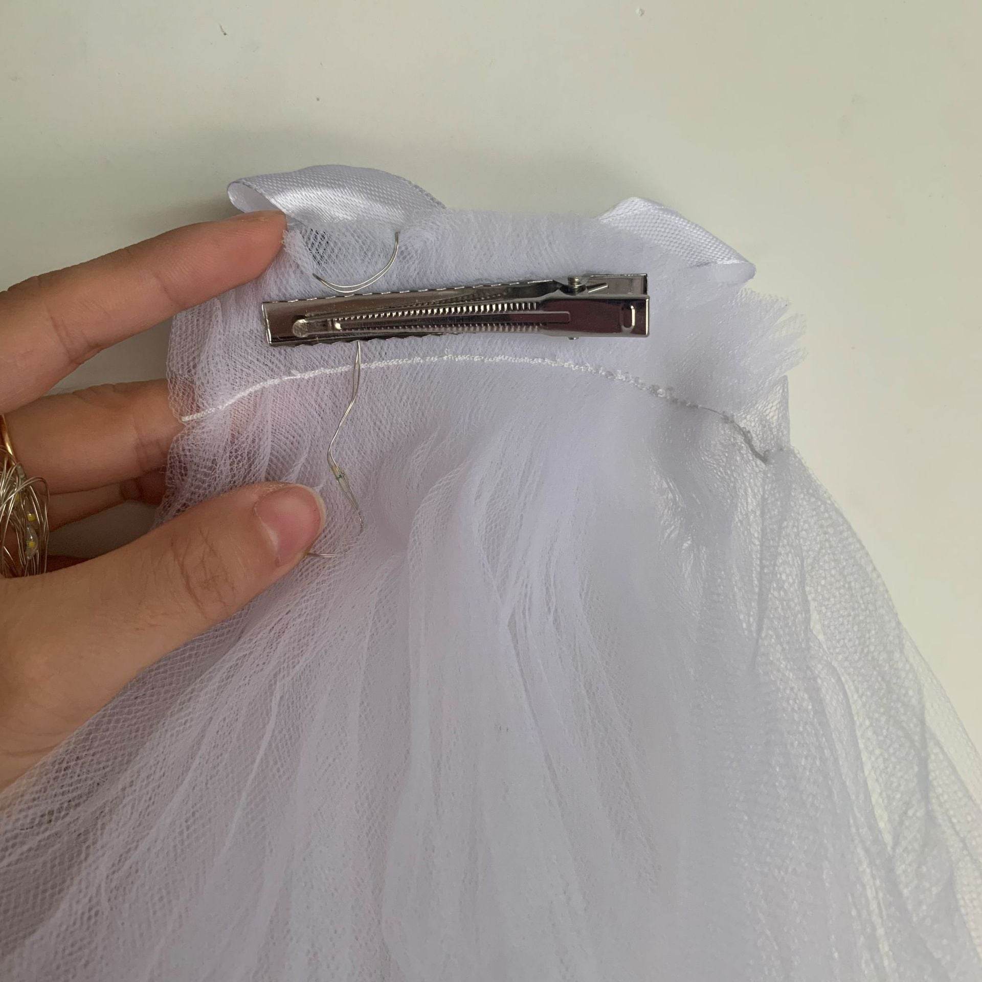 LED Light-Up Wedding Veil with Hair Clip for Women and Kids - Price Value Store