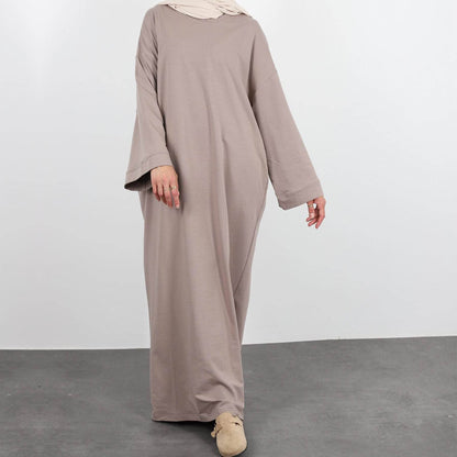 Solid-color hoodie dress - Price Value Store