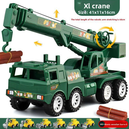 Large crane toy engineering vehicle model