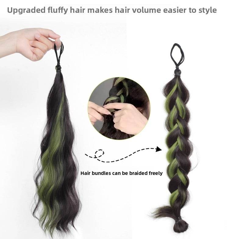 Colorful Hand-Woven Synthetic Hair Ponytail Bundles for Volume & Styling - Price Value Store