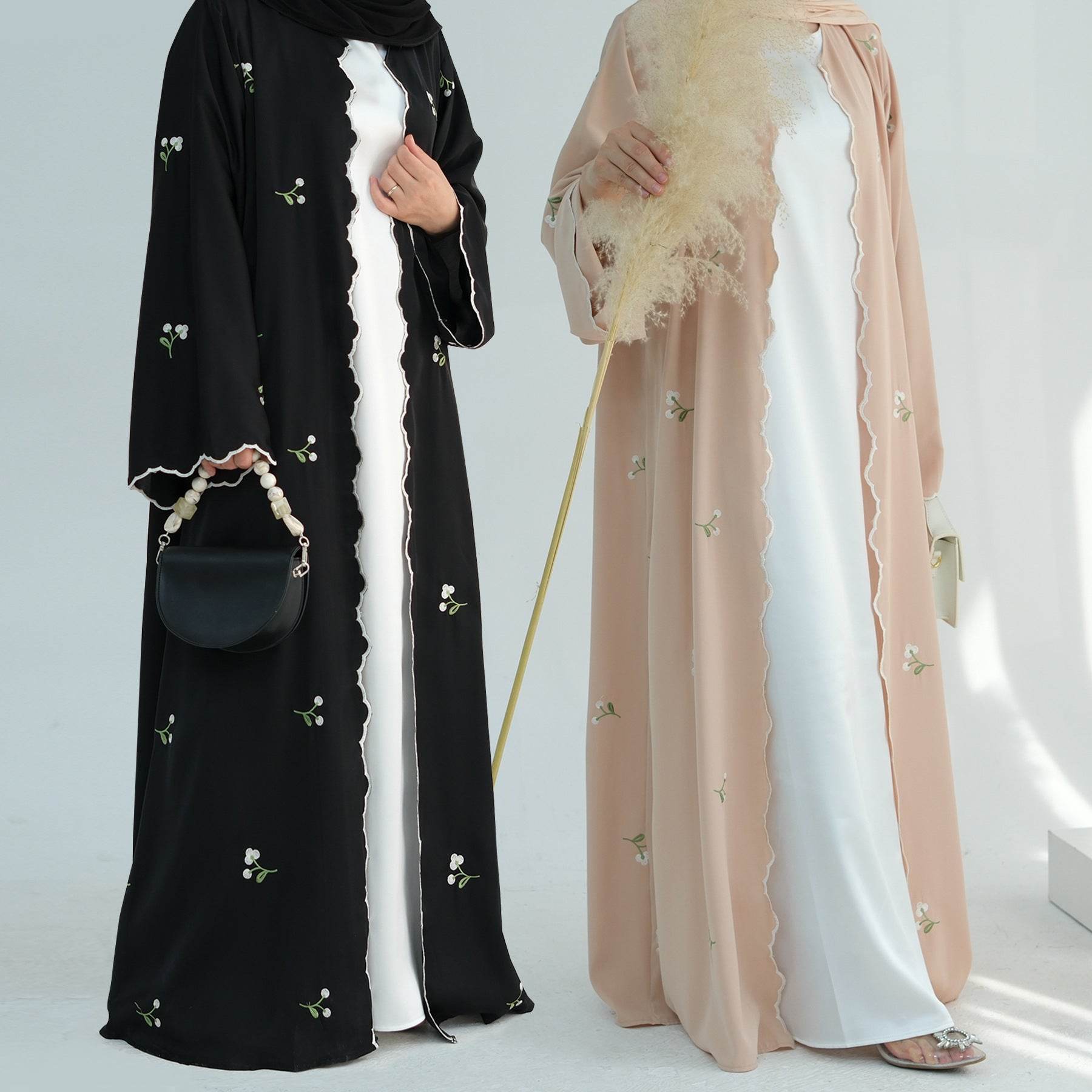 Floral embroidered lace cardigan - Price Value Store