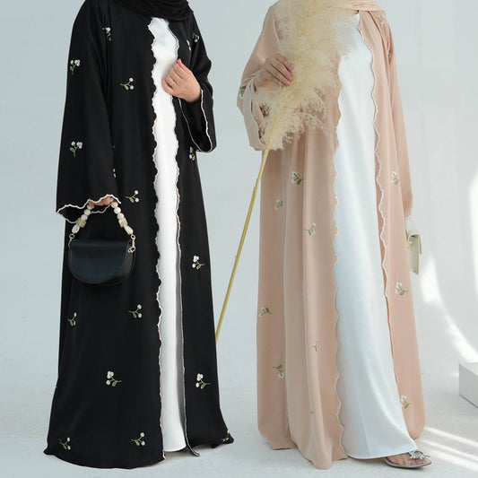 Floral embroidered lace cardigan - Price Value Store