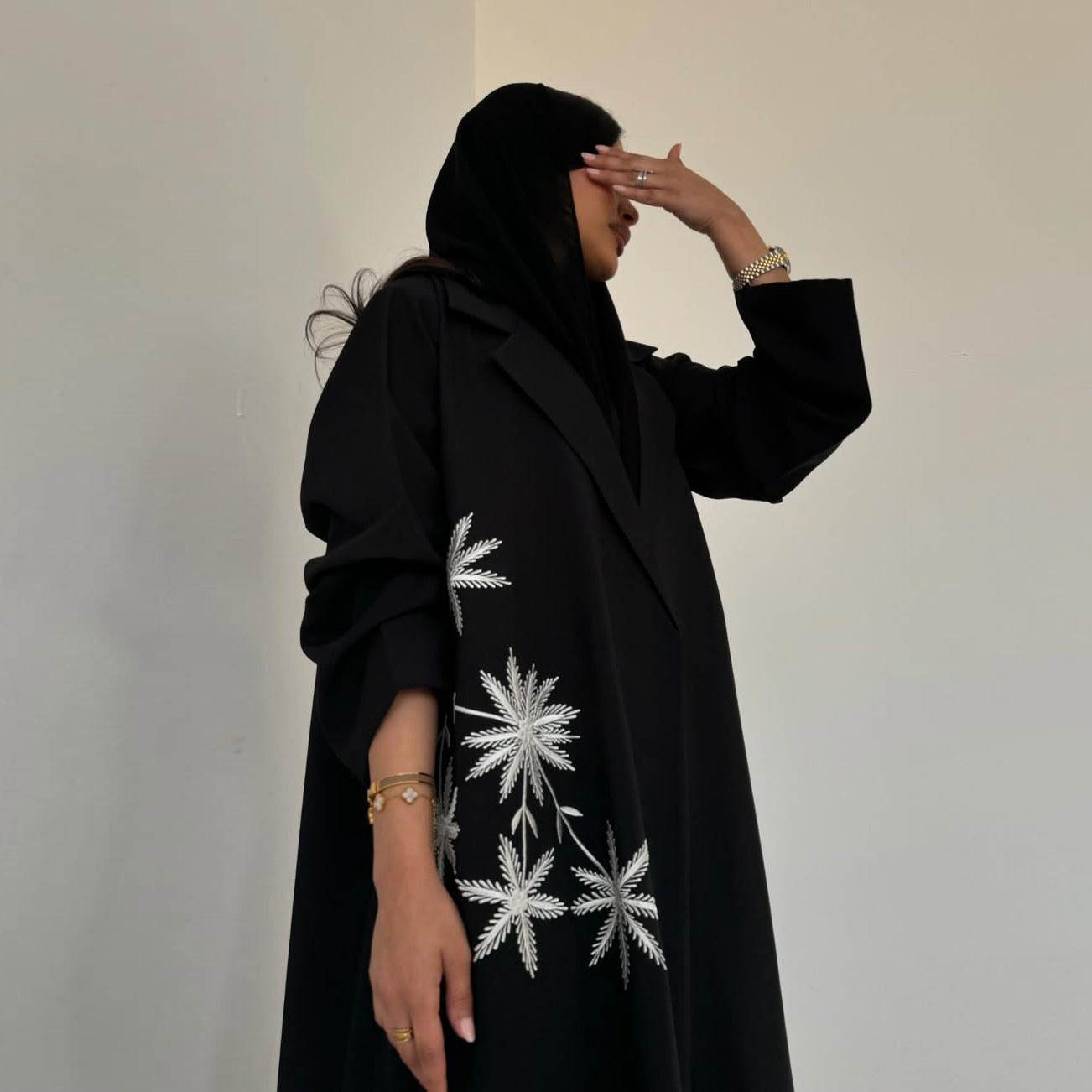 Embroidered cardigan robe - Price Value Store