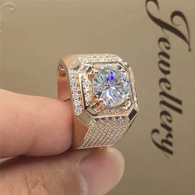 Copper micro-set artificial gemstone ring - Price Value Store
