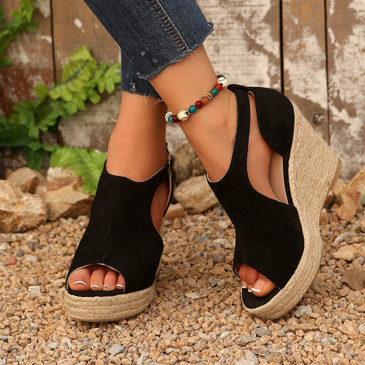 High-heeled fish-mouth sandals for women - Price Value Store