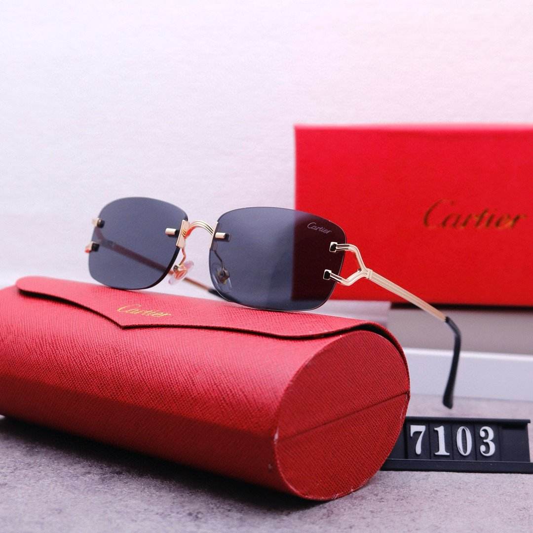 Rimless beveled sunglasses - Price Value Store