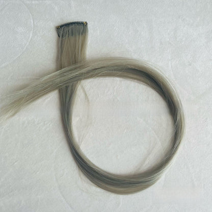 Highlight dyed wig pieces for women's long straight hair
