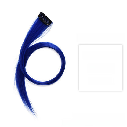 Colorful Hair Extension Piece High Temperature Silk