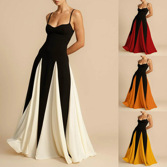 A halter dress with a large skirt hem - Price Value Store