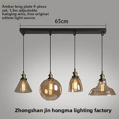 Creative retro glass chandelier - Price Value Store