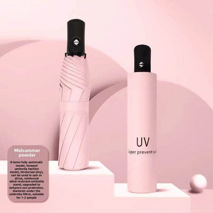 The fully automatic umbrella is suitable for both sunny and rainy days - Price Value Store