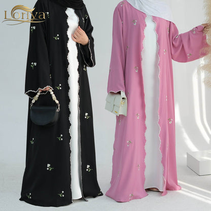 Floral embroidered lace cardigan - Price Value Store