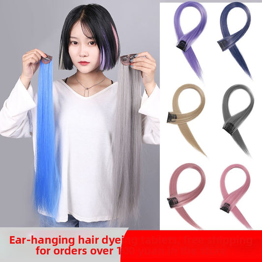 Wig pieces with ear dye