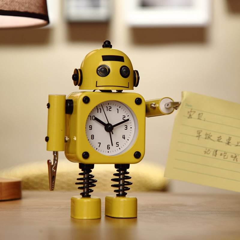 Metal Robot Luminous Alarm Clock - Price Value Store