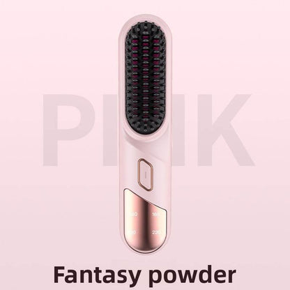 LCD display ceramic straight hair comb - Price Value Store