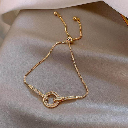 Ring-shaped adjustable snake bone bracelet - Price Value Store