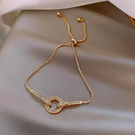 Ring-shaped adjustable snake bone bracelet - Price Value Store