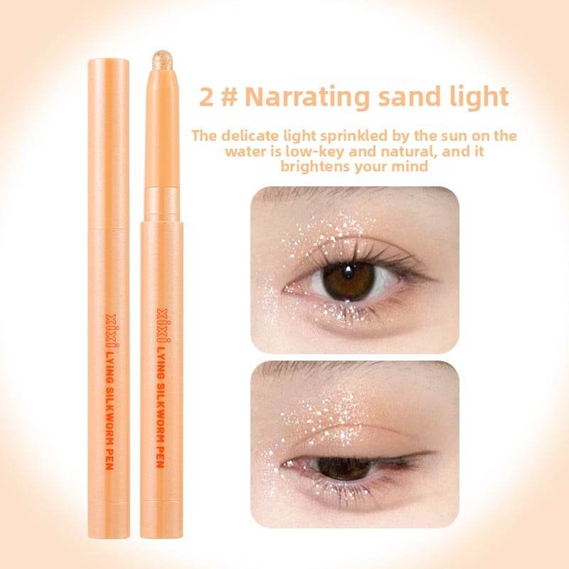 Pearlescent horizontal silkworm pen - Price Value Store