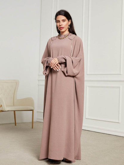 Caped headscarf long dress - Price Value Store