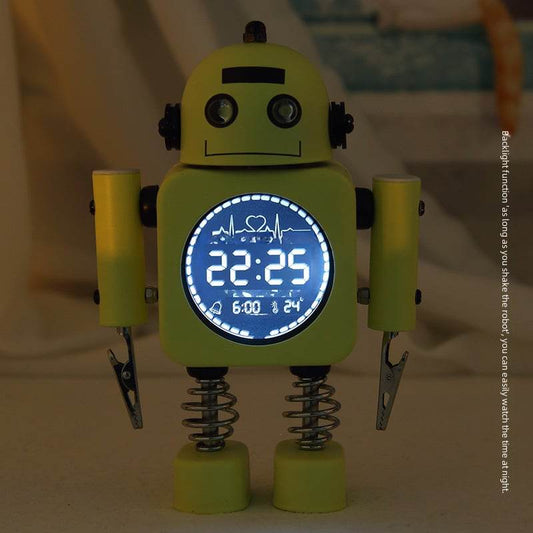 Metal Robot Luminous Alarm Clock - Price Value Store