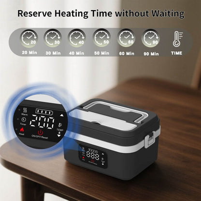 USB Charging Insulation Lunch Box with Wireless Heating - Price Value Store