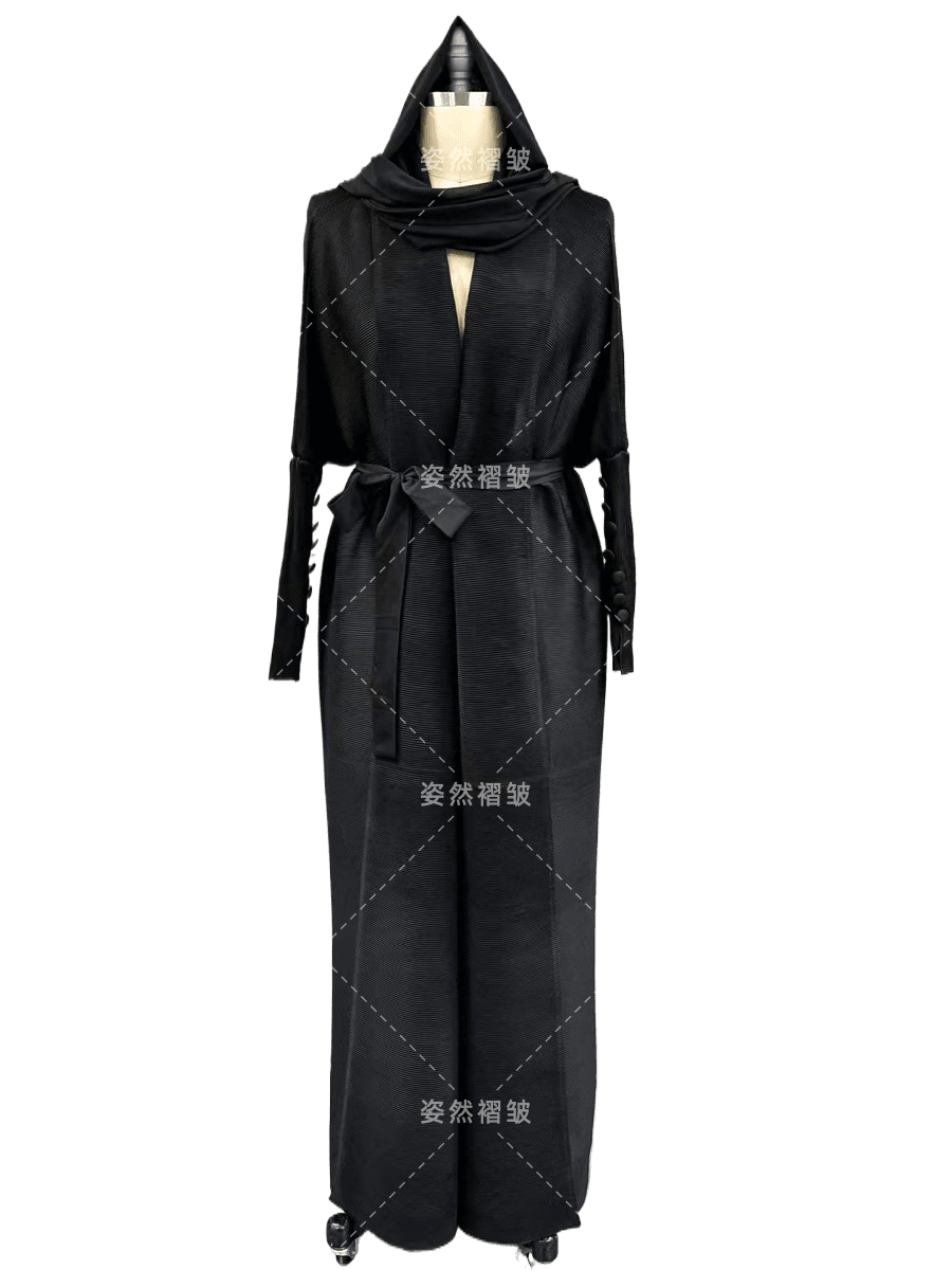 Pleated long-sleeved coat - Price Value Store