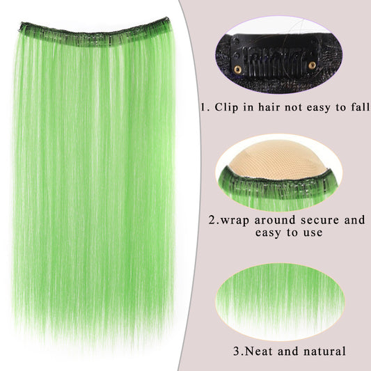 Colorful ear-hanging hair extensions