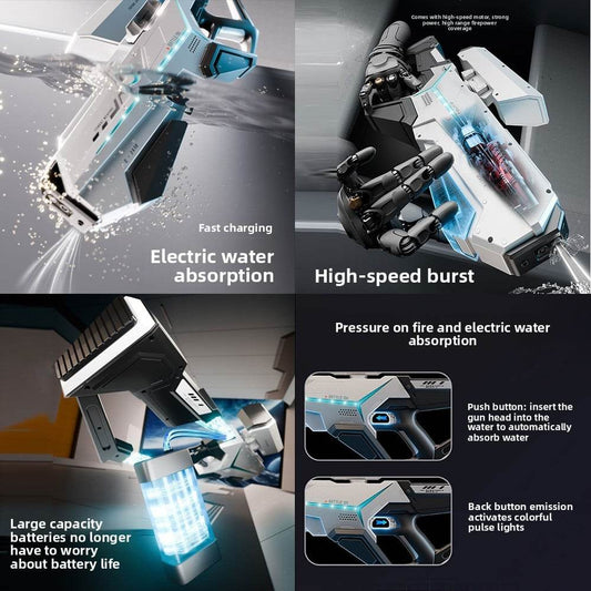 Continuous electric water gun with manual and automatic pulse to - Price Value Store