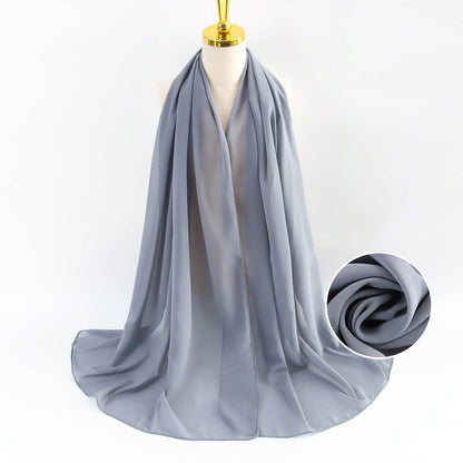 Elegant Pearl Chiffon Scarf for Women - Price Value Store