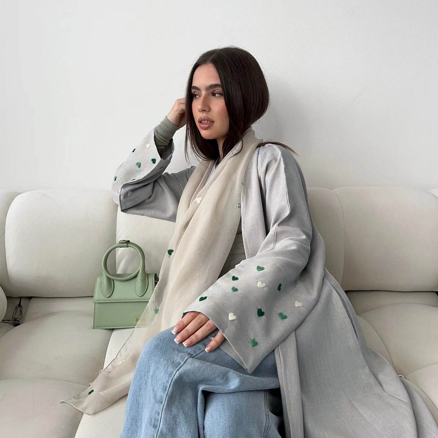 An elegant cardigan robe - Price Value Store
