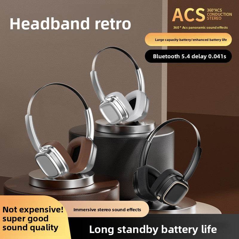 Retro over-ear Bluetooth headphones - Price Value Store