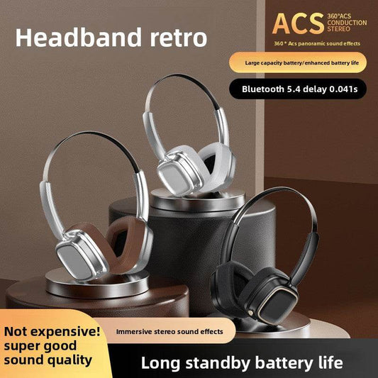 Retro over-ear Bluetooth headphones - Price Value Store